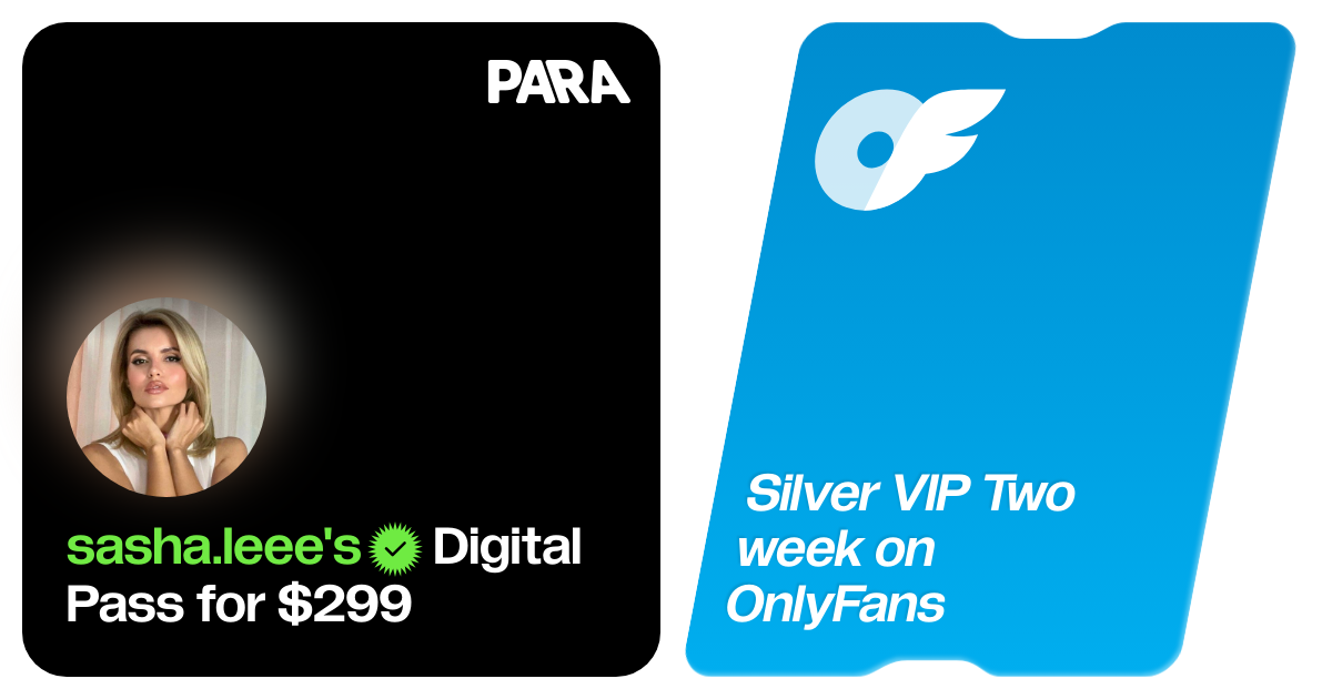 Silver VIP Two week on OnlyFans · sasha.leee