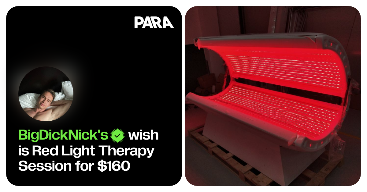 Red Light Therapy Session · BigDickNick