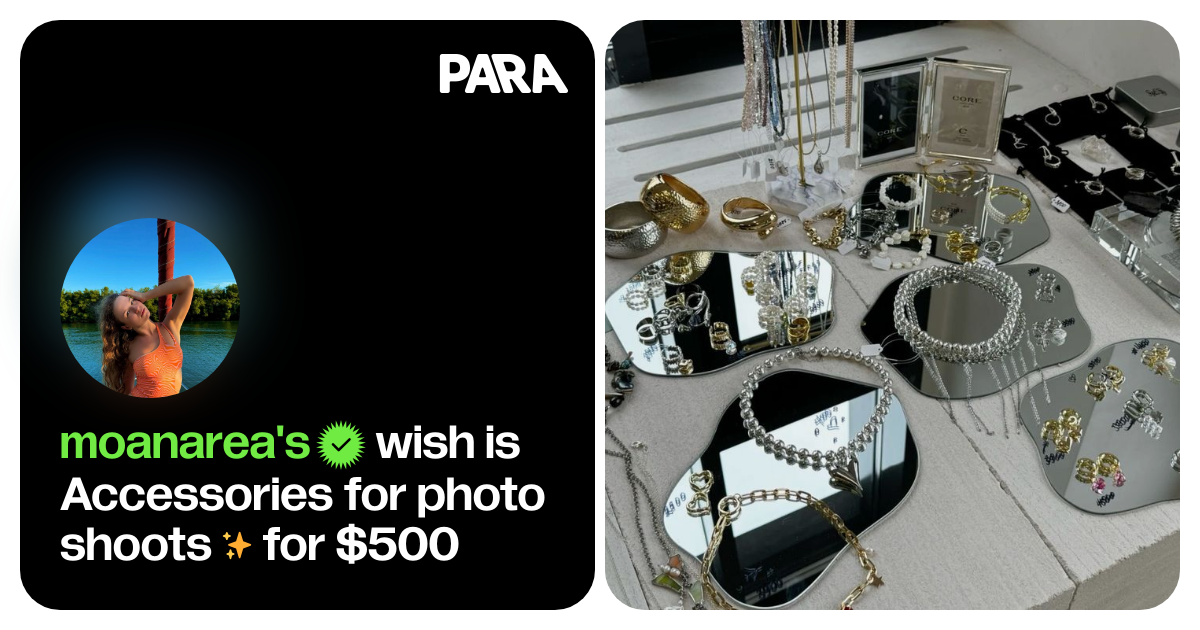 Accessories for photo shoots · moanarea